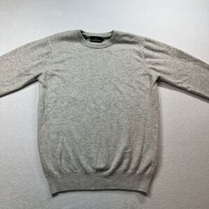 Rodd & Gunn Mens L Gray Merino Wool Cashmere Crewneck Sweater Pullover
